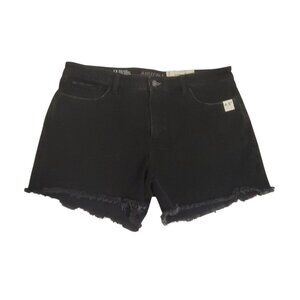 Arizona Womens Black Denim Mid-Rise Midi Shorts 17 Size 4.5" Inseam